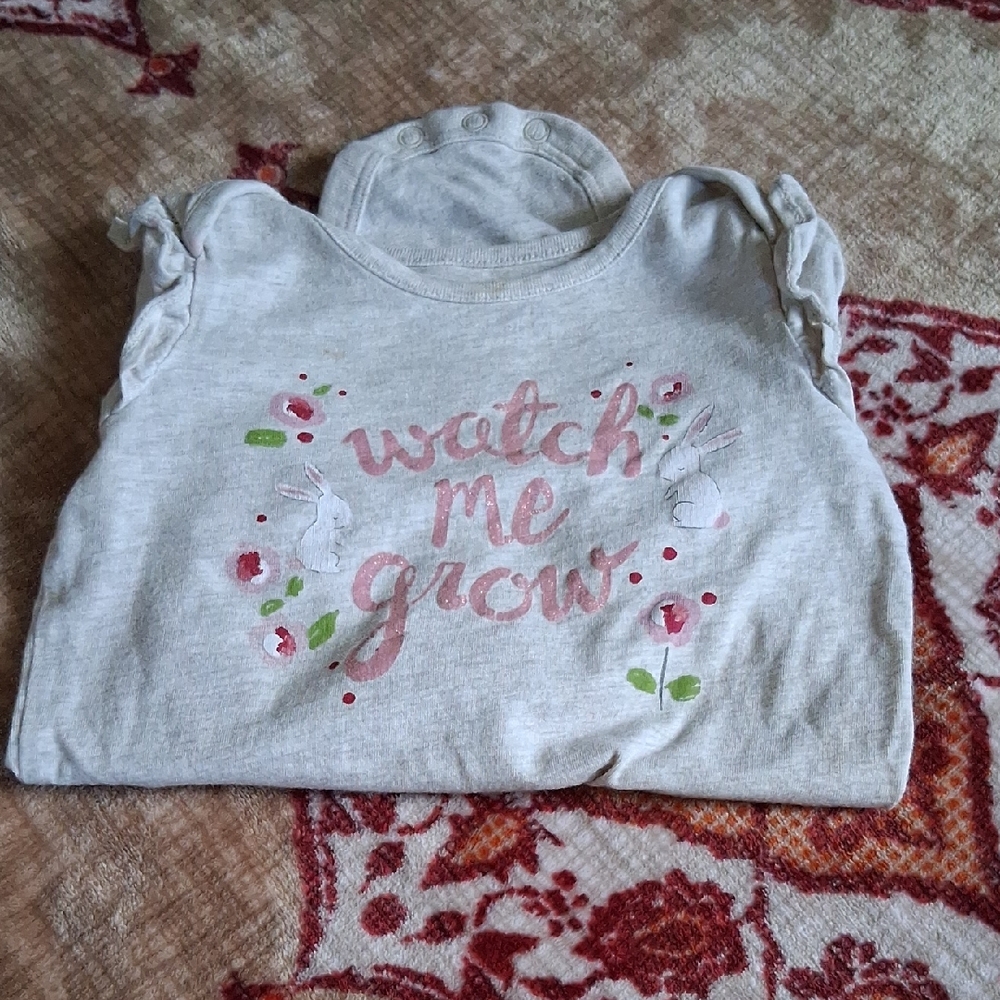 Kids' Gray 'Watch Me Grow' Dress Girls Mutiple Brands Size 18/24 Mo.